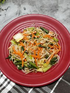 Foto resep TUMIS SAYUR ALA TEPPANYAKI/ YASAI ITAME /Tumis Touge Wortel Sawi