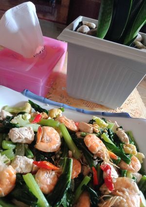 Foto resep (27) Tumis Udang Sayur