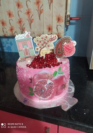 عکسی از دستور کیک شب یلدا☃️🍉