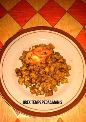Foto resep Orek tempe pedas manis