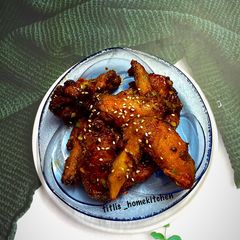A picture of Baked Honey Garlic Chicken Wings.