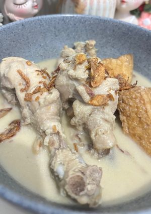 Foto resep Opor Santan Putih Ayam dan Tahu