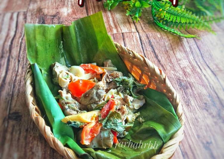 Cara mudah Menyiapkan Pepes Ati Ampela Anti Gagal