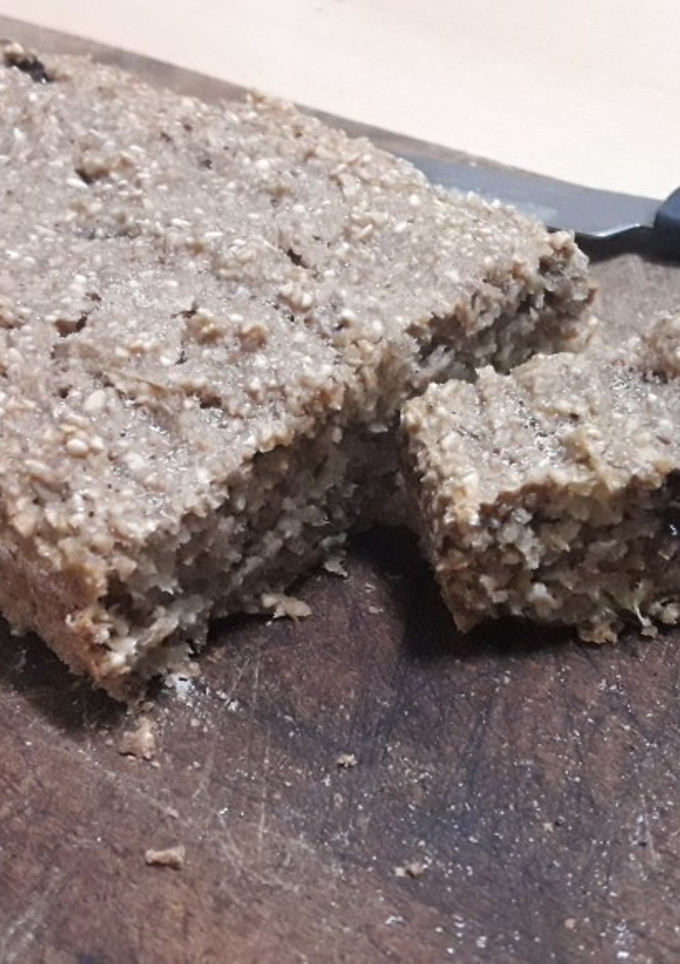 Una foto de Budín fit de avena y banana