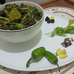 Palak Chicken (spinach) A picture of Palak Chicken (spinach).