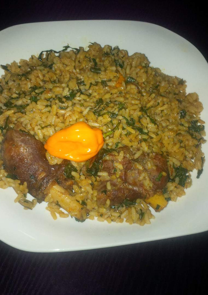 A picture of Local Jollof Rice.