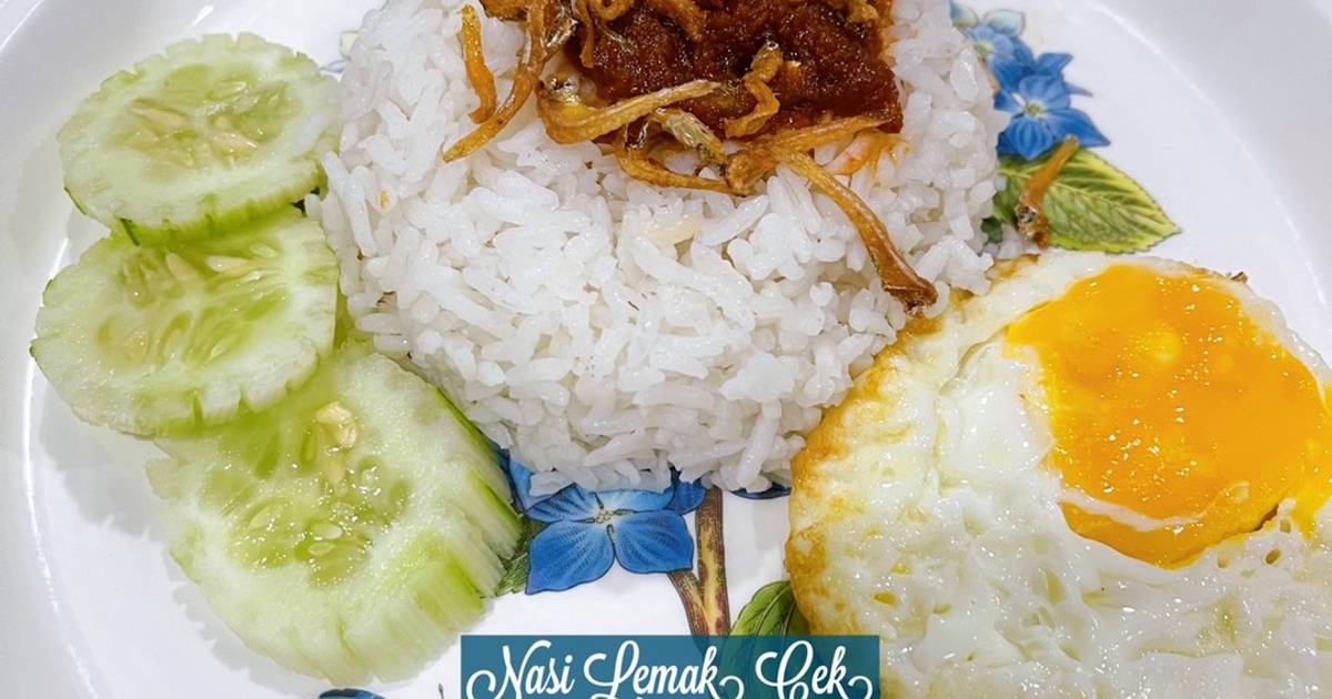 Resipi Nasi Lemak Cek Oleh Mahadiah Cookpad