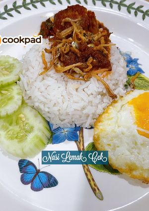 Gambar 👩‍🍳Nasi Lemak ‘Cek’