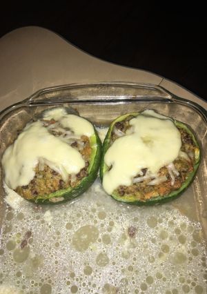 Una foto de Zapallitos rellenos vegetarianos