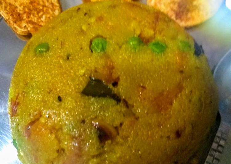 Easiest Way to Quick at dinner Masala Sooji Upma