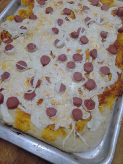 Una foto de Pizza