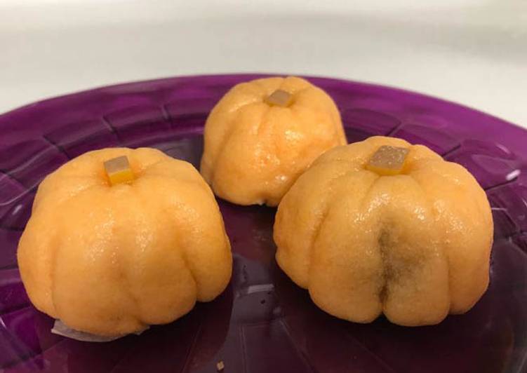 Easiest Way to Prepare Delicious Halloween Pumpkins- Jouyo Manjyu (Wagashi)