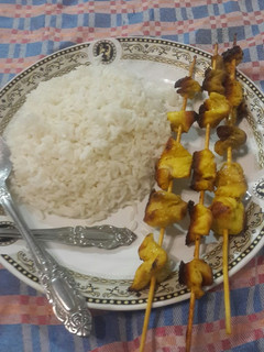 عکسی از دستور جوجه کباب تابه ای