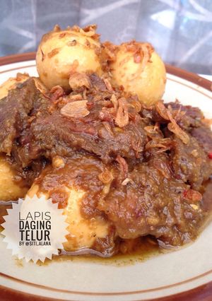 Foto resep Lapis daging telur By @siti_alana
