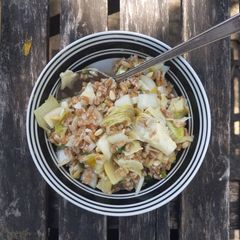 A picture of Spelt Artichokes Endives Salad.