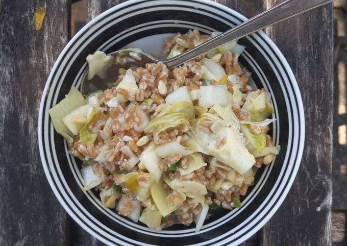 Recipe of Homemade Spelt Artichokes Endives Salad