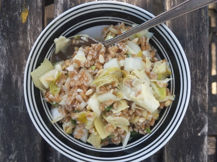 Recipe Spelt Artichokes Endives Salad the So Delicious Makes you drool