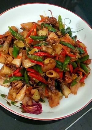 Foto resep Tumis Cumi Asin