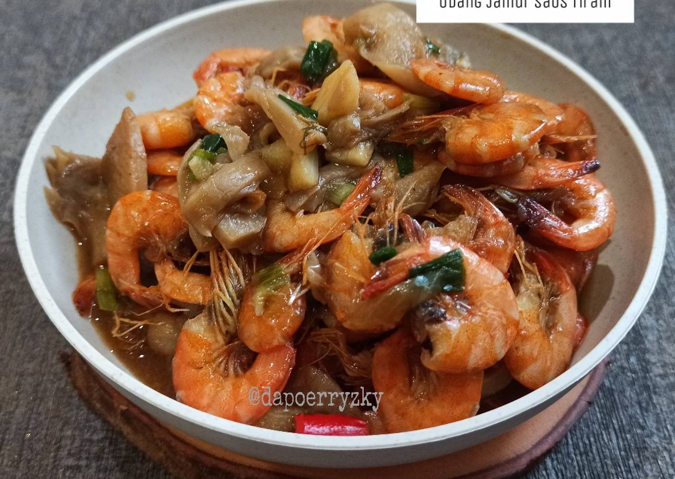Udang Jamur Saos Tiram