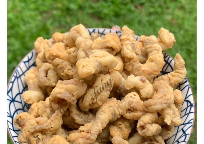 Resep Kripik Usus Ayam Super Crispy Oleh Fang Cookpad