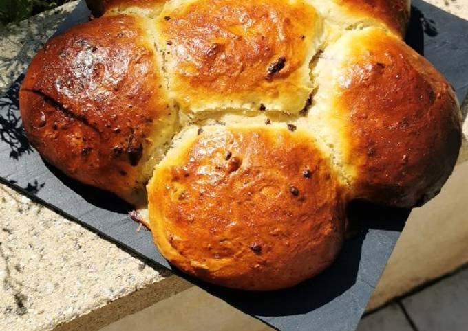 Brioche pépite de chocolat au cœur nutella 😋👌