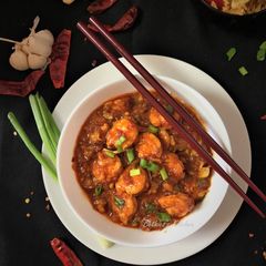 Chili Garlic Prawns A picture of Chili Garlic Prawns.