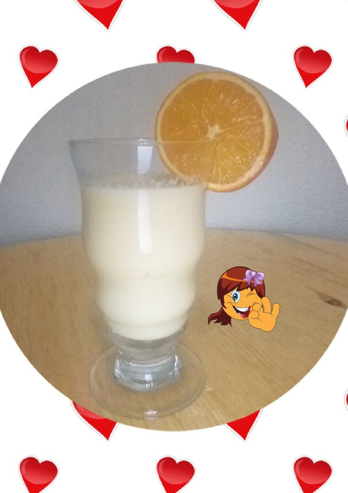 صورة لوصفة 🍹 عصير الموز والبرتقال لذيذ جداً 😋