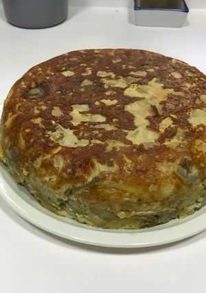 Foto principal de Tortilla berenjena y cebolla en olla gm