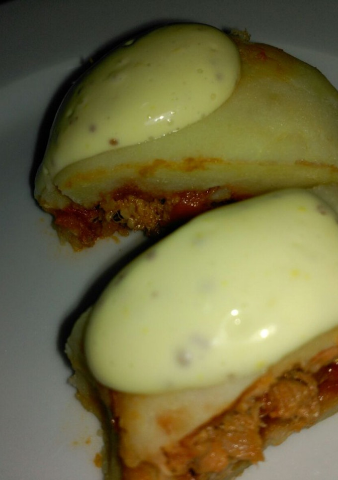 Una foto de Rulo de patata con atún y pimiento asado