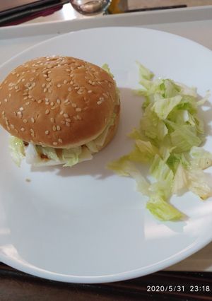 Una foto de Hamburguesa de ternera casera rica rica!!!