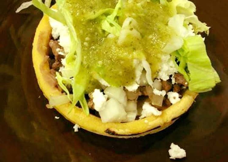 Recipe of Quick Falafel Mexican Sopes