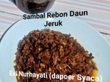 Sambal Rebon Daun Jeruk