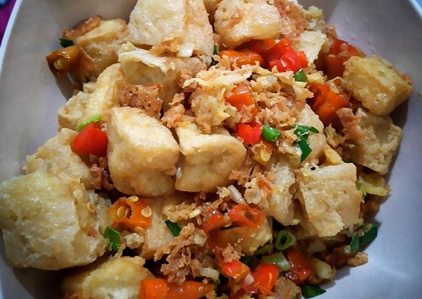 Tahu cabai garam / tahu cabe garam