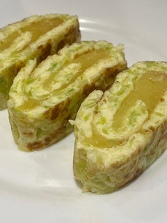 Una foto de Rollito de calabacín y queso