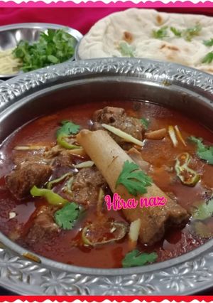 A picture of Mutton nihari with nan.