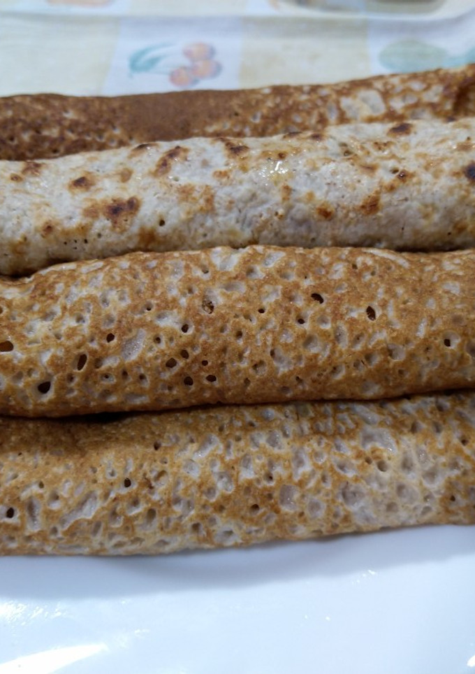Una foto de Creps de avena y harina de espelta