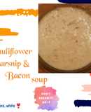 Cauliflower Parsnip & Bacon Soup