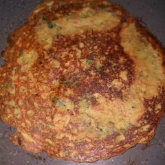 A picture of Moong palak chilla.