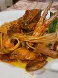 Linguine con Tentacoli di Polpo e Granchio al Sugo
