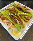 Stuffed Grilled long Green peppers: