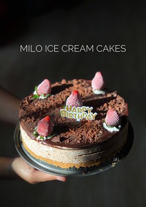 Foto resep Milo Ice Cream Cake