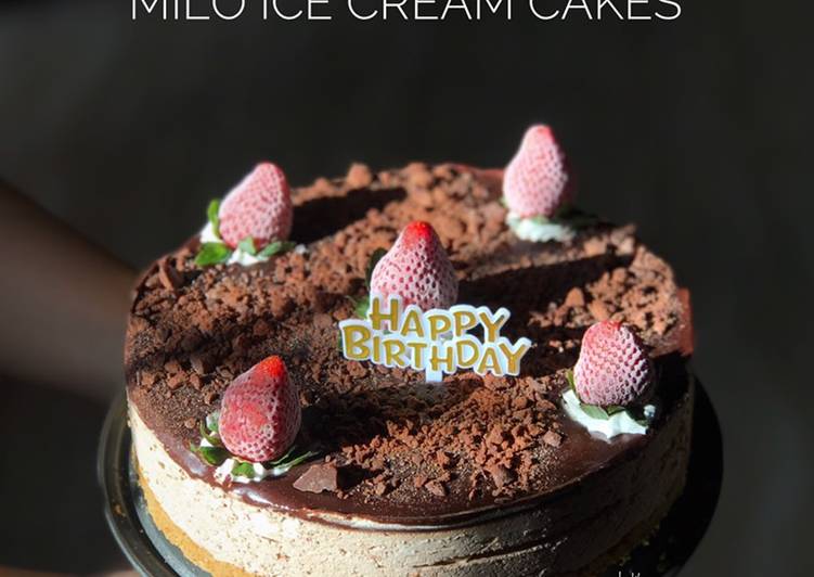 Milo Ice Cream Cake