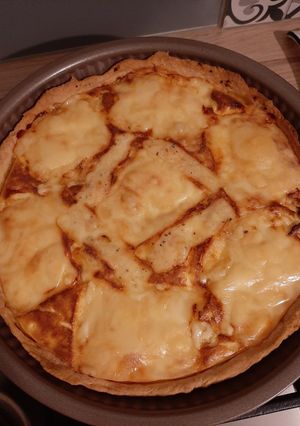 A picture of Raclette Cheese Quiche 🧀.