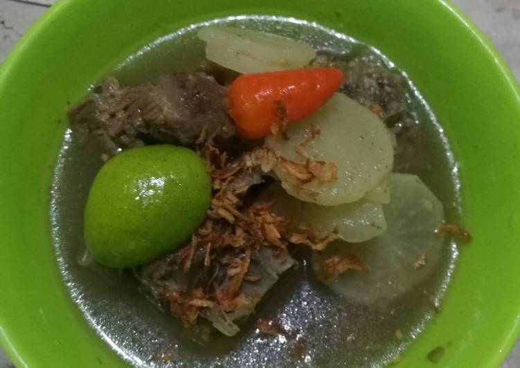 Resep Soto Lobak Daging Anti Gagal