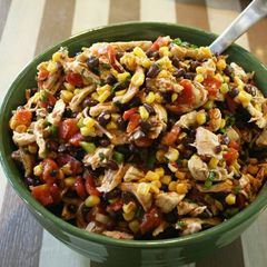 A picture of Black Bean Chicken Salad.