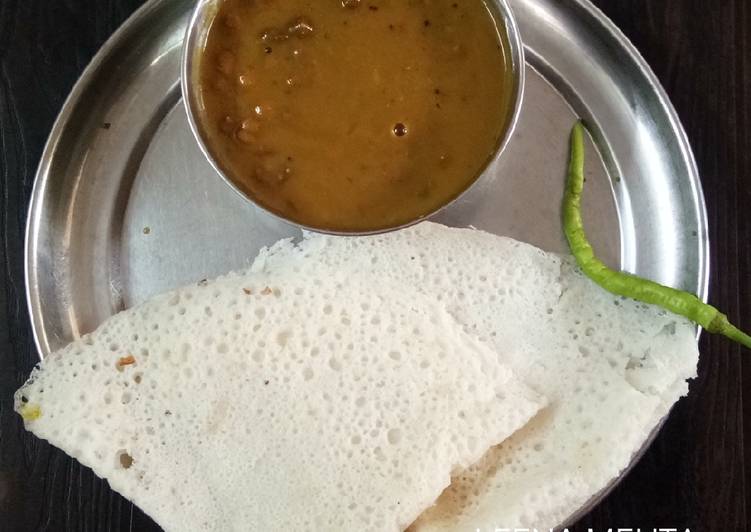 How to Make Super Quick Homemade Ghavan Pani Puda Neer Dosa