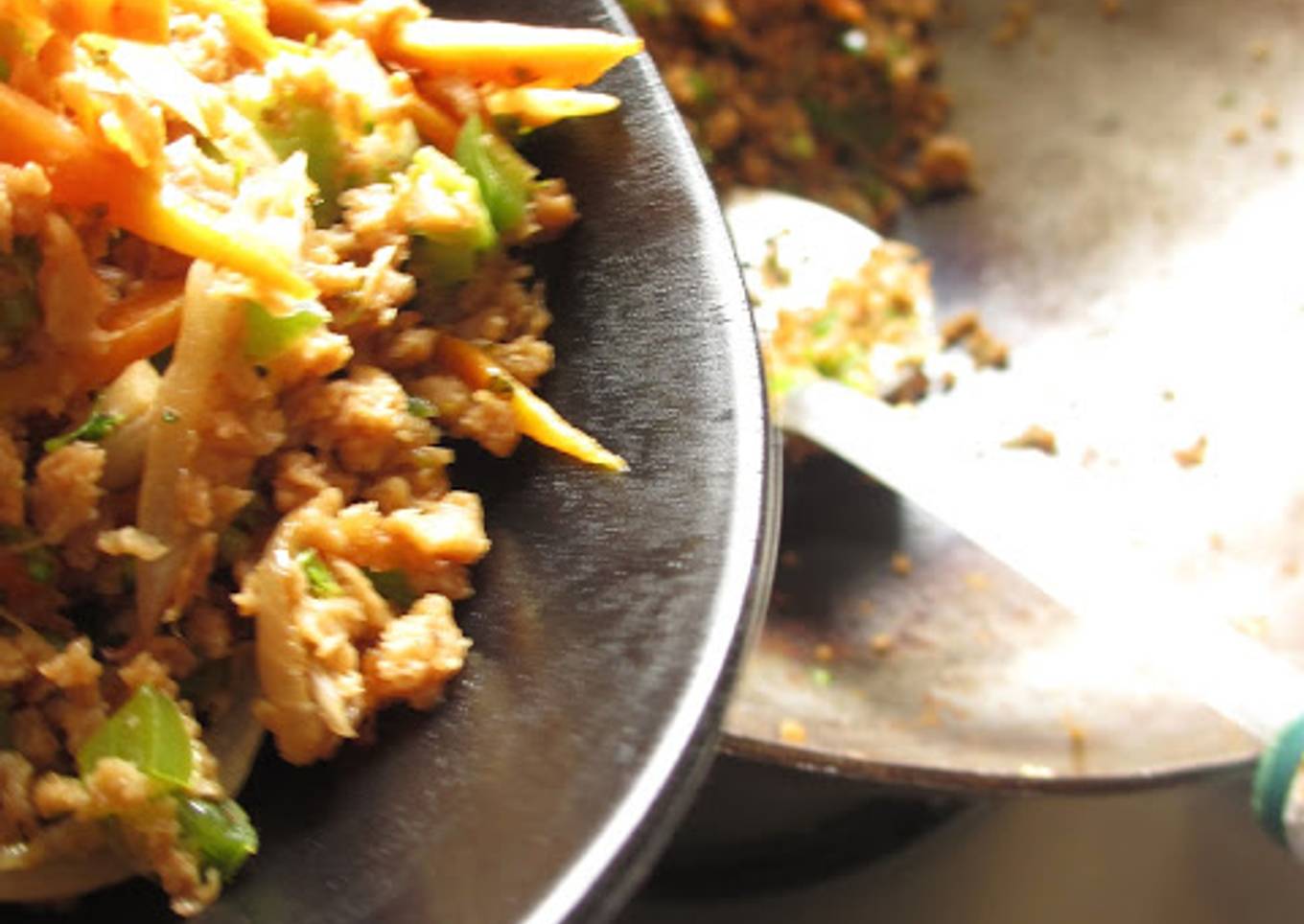 Soya Granules Stir Fry - Step by Step Recipe
