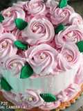 Torta de cumpleaños con chantilly