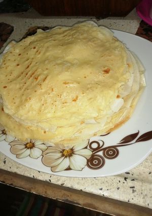 Una foto de Panqueques salados