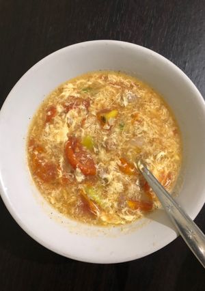 Foto resep Sup Tomat & Telur